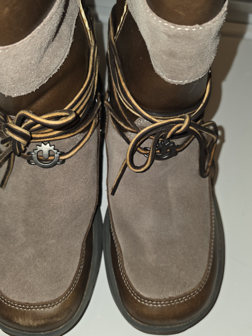 Ulu Caribou Lark Women's Brown, Tan & Gray Waterproof Winter Boots - Picture 6 of 8
